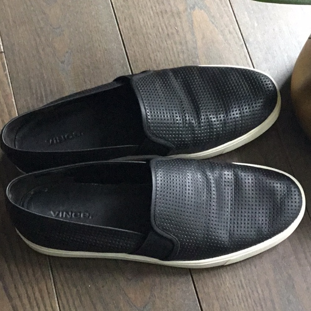 Vince perforated Blair Slip on Calf Leather